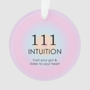 Moderne Angel Numerologie 111 Intuition Ornament