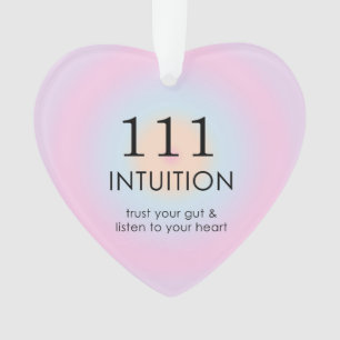 Moderne Angel Numerologie 111 Intuition Ornament