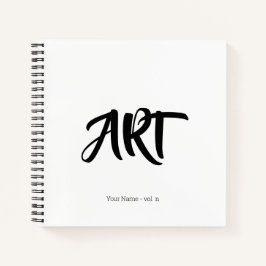 Moderne Angesagte Kunst mit Ihrem Namen Sketchbook Notizbuch