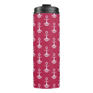 Moderne Anker Muster Thermosbecher