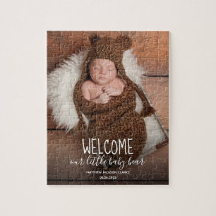 Moderne Ankündigung der Geburt eines Niedlichen Ki Puzzle