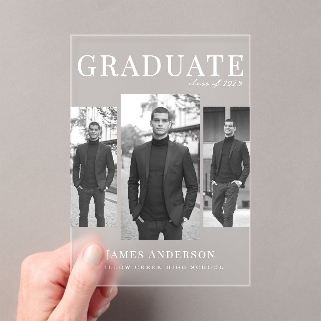 Moderne Ankündigung des 3-Foto-Abschlusses (Insitu (Handheld))