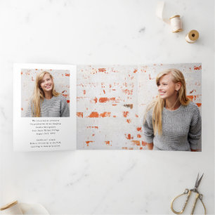 Moderne Ankündigung des Graduate-Fotos für Skripts