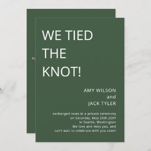 Moderne Ankündigung einer Grüne Hochzeit