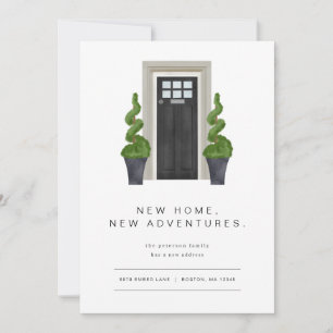 Moderne Ankündigung mit schwarzer Front