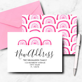 Moderne Ankündigung Rosa Regenbogen