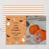 Moderne Ankündigung unserer kleinen Pumpkin Hallow
