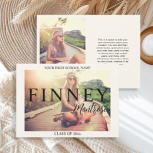 Moderne Ankündigung von 2 Fotos Abschluss