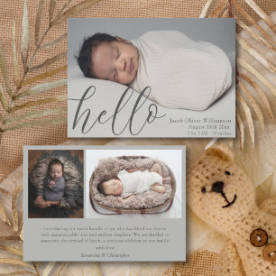 Moderne Ankündigung von Simple Baby Foto