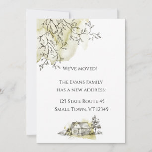 Moderne Ankündigung zur Wasserfarbenzeichnung