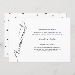 Moderne Ankündigung zur zeitgemäßen einfachen Hoch