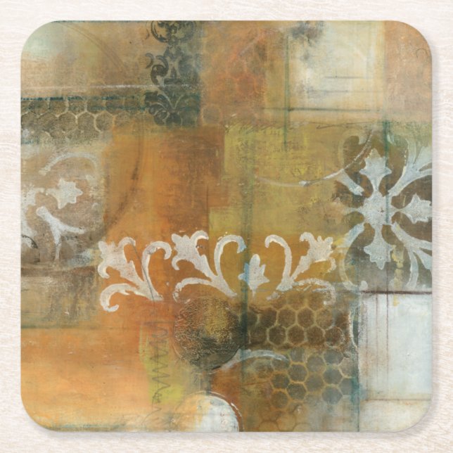 Moderne Anmerkung II Rechteckiger Pappuntersetzer (Vorderseite)