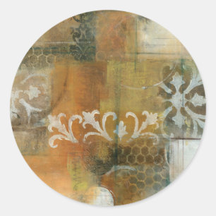 Moderne Anmerkung II Runder Aufkleber