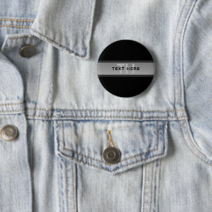 Moderne anpassbare mehrschichtige Texte Schwarz Button