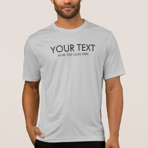 Moderne, anpassbare Text- und Silber-Farbbildschir T-Shirt