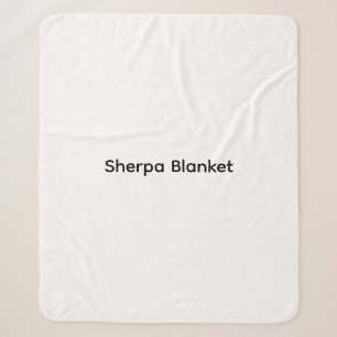 Moderne Anpassung mit Ihrem Foto oder Text Sherpadecke
