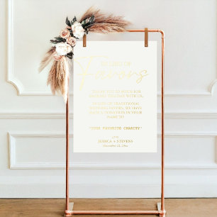 Moderne anstelle von favorisierten Hochzeitsspende Foliendrucke