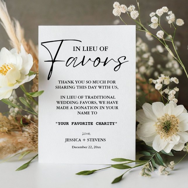 Moderne anstelle von favorisierten Hochzeitsspende Sockelschild (Von Creator hochgeladen)