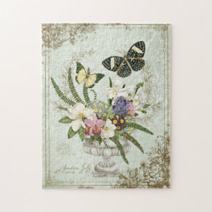 MODERNE ANTIK-FRANZÖSISCHE SCHMETTERLING-PUZZLE PUZZLE