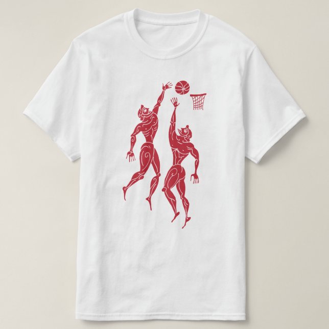 Moderne antike Olympianer Basketball T-Shirt (Design vorne)
