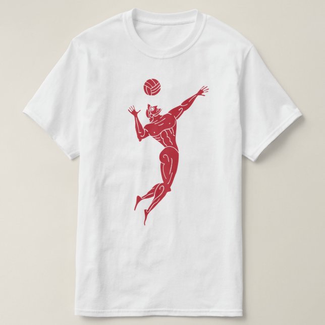 Moderne antike Olympianer Volleyball T-Shirt (Design vorne)