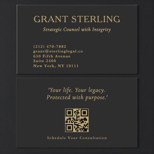Moderne Anwaltskanzlei Professioneller QR-Code Visitenkarte (Von Creator hochgeladen)