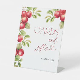 Moderne Apple Cards & Gifts Trendy Brautparty Sockelschild