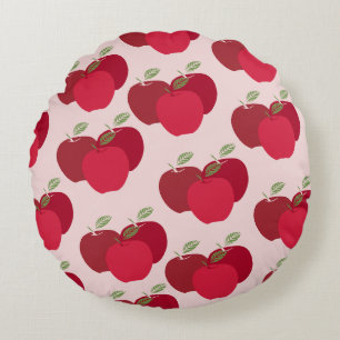 Moderne Apple Print Decorative Rundkissen Rundes Kissen