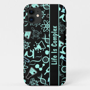 Moderne aqua blaue Biochemie Leben ist komplex Case-Mate iPhone Hülle