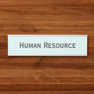 Moderne Aqua Blue Office Türschild