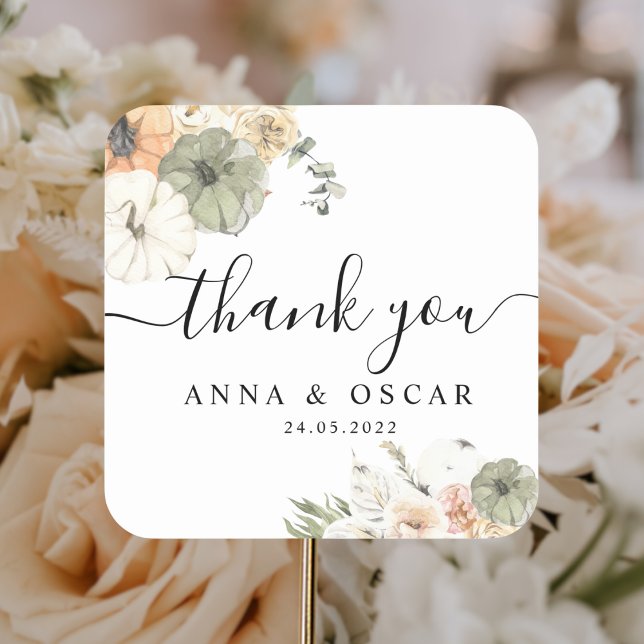 Moderne Aquädukte und Blume Quadratischer Aufkleber (Von Creator hochgeladen)