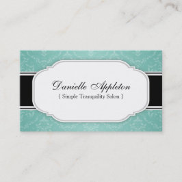 Moderne aquamarine elegante terminkarte