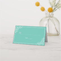 Moderne Aquamarine Tischnummer