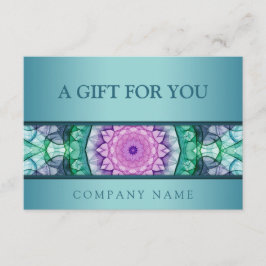 Moderne aquamarine Wasserlilie Mandala