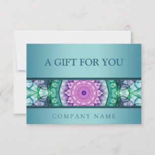 Moderne aquamarine Wasserlilie Mandala