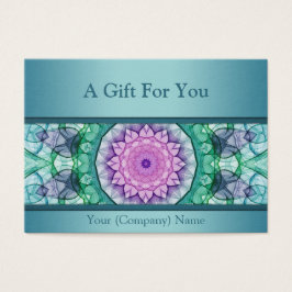 Moderne aquamarine Wasserlilie Mandala Geschenkgut