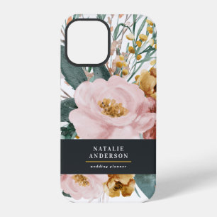 Moderne Aquarell-Blumen und -Blattwerk elegant iPhone 12 Pro Hülle