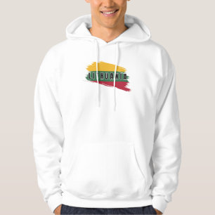 Moderne Aquarell Litauen Flagge Lietuva Souvenir Hoodie