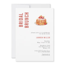 Moderne Aquarell Pancakes Bridal Brunch Dusche