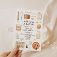 Moderne Aquarell Süsse Pie ist Backbaby Dusche