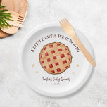 Moderne Aquarell Süsse Pie ist Backbaby Dusche Pappteller<br><div class="desc">Moderne Süsse Pie ist Backen Baby Dusche Papier Teller</div>