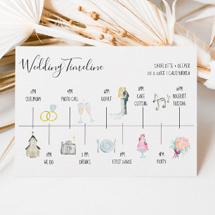 Moderne Aquarellbilder Hochzeitzeitzeitband Einladung