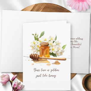 Moderne Aquarellblume Eleganter Tag glückliche Müt Karte