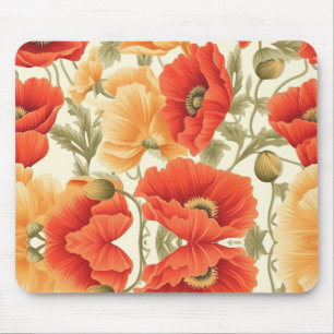 Moderne Aquarellblumen Mousepad