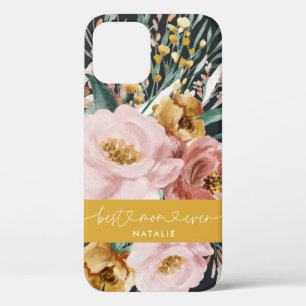 Moderne Aquarellblumen und Blattwerk beste Mutter Case-Mate iPhone Hülle