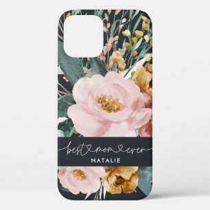 Moderne Aquarellblumen und Blattwerk beste Mutter Case-Mate iPhone Hülle