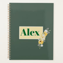 Moderne Aquarellblumen und grüner Hintergrund
