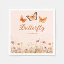 Moderne Aquarellbutterfly BläsernBaby-Dusche