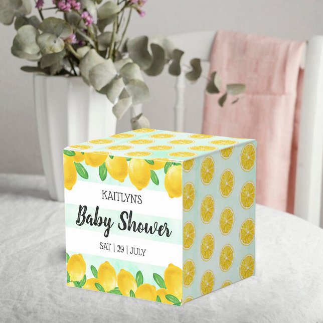 Moderne Aquarellendusche Tree Baby Dusche Geschenkschachtel (Von Creator hochgeladen)
