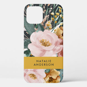 Moderne Aquarellfarben, Blumen und Blätter elegant Case-Mate iPhone Hülle
